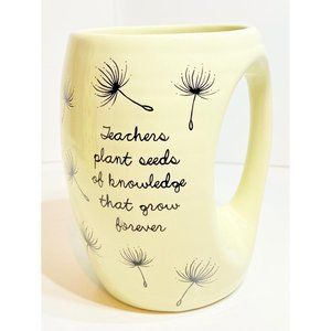 Dandelion Wishes Teachers plant seeds of knowledge Ceramic Hand Warmer Mug
